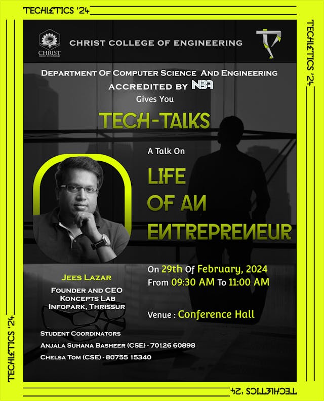 Tech Talks: Life of an Entrepreneur