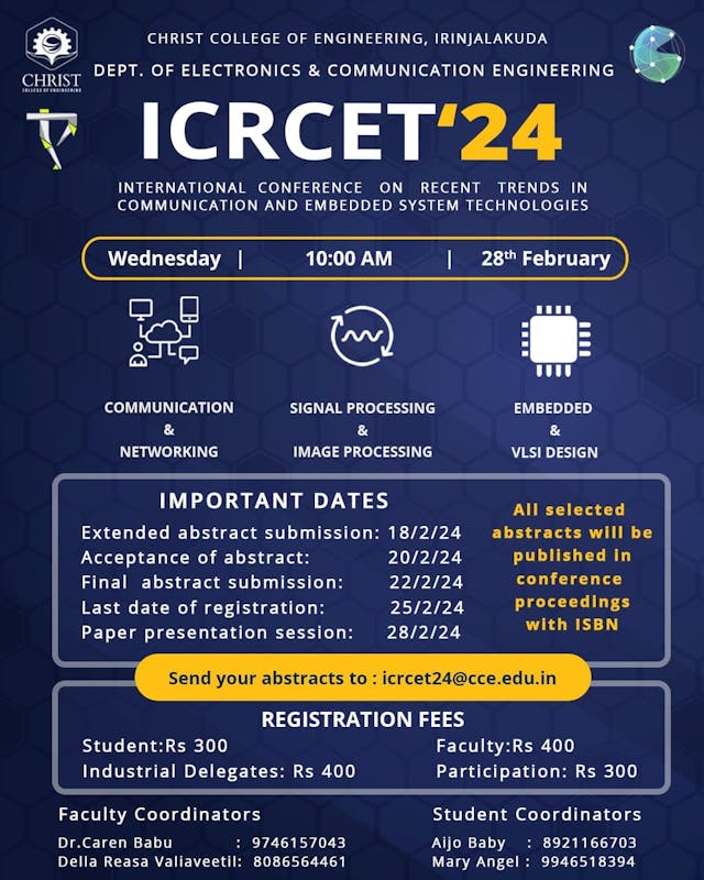 ICRCET Poster